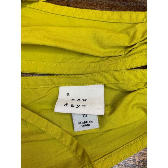 A NEW DAY Women’s Lime Cinched Waist Halter Midi Dress / Size: Medium - Picture 3 of 10